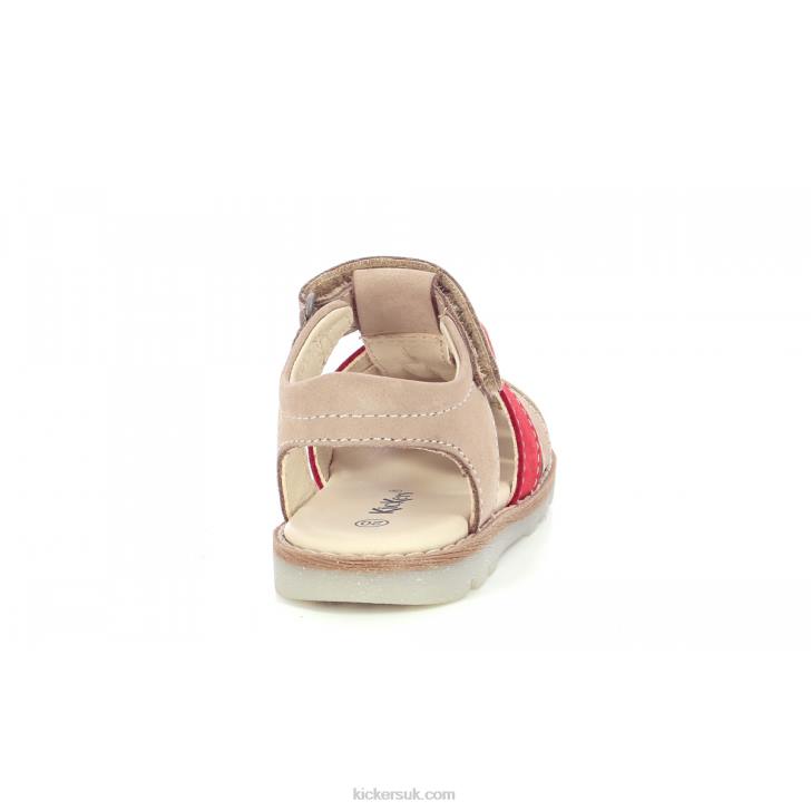 Nonosti Beige Red Kickers ZDBR587 Kids