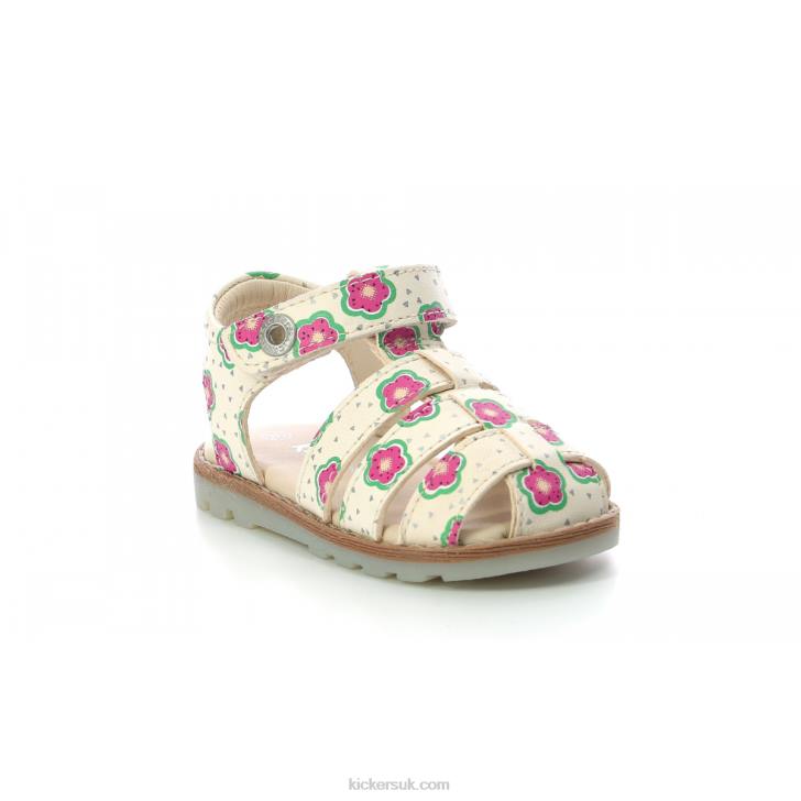 Nonosti Off White Flower Kickers ZDBR545 Kids