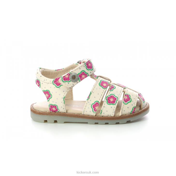 Nonosti Off White Flower Kickers ZDBR545 Kids