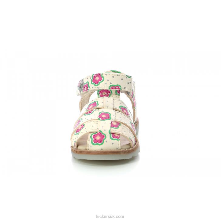 Nonosti Off White Flower Kickers ZDBR545 Kids