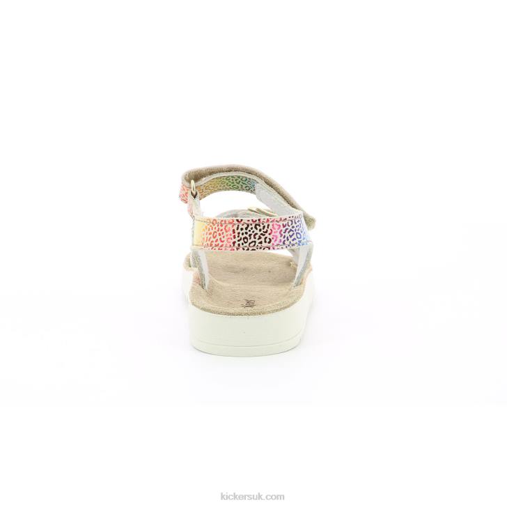 Odyssa Beige Multicolor Leopard Kickers ZDBR725 Kids