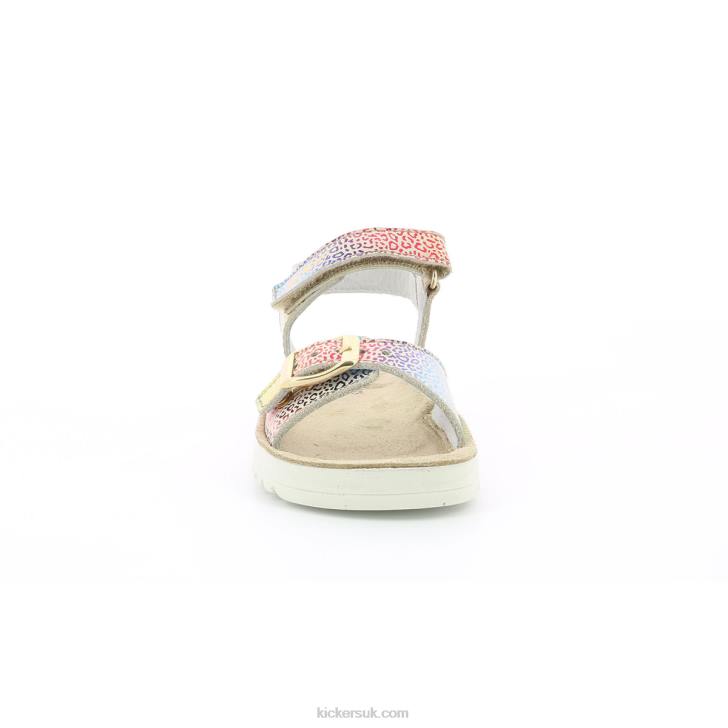 Odyssa Beige Multicolor Leopard Kickers ZDBR725 Kids