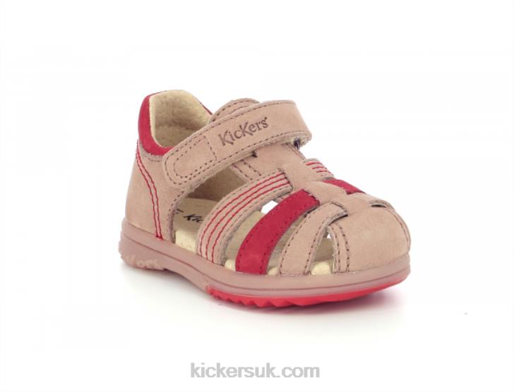 Platiback Beige Orange Kickers ZDBR566 Kids