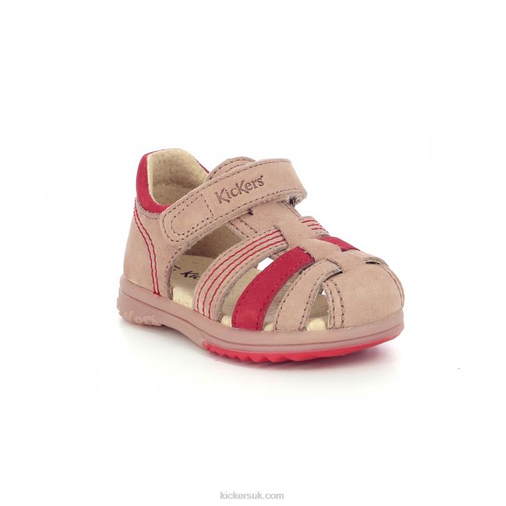 Platiback Beige Orange Kickers ZDBR566 Kids