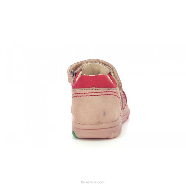 Platiback Beige Orange Kickers ZDBR566 Kids