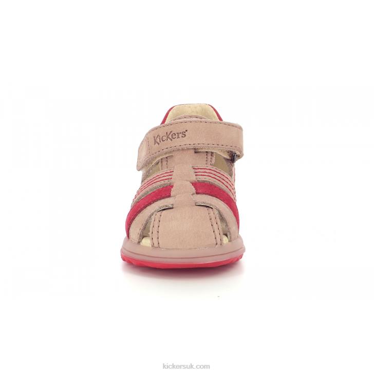 Platiback Beige Orange Kickers ZDBR566 Kids