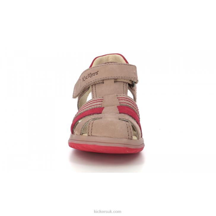 Platinium Beige Orange Kickers ZDBR404 Kids