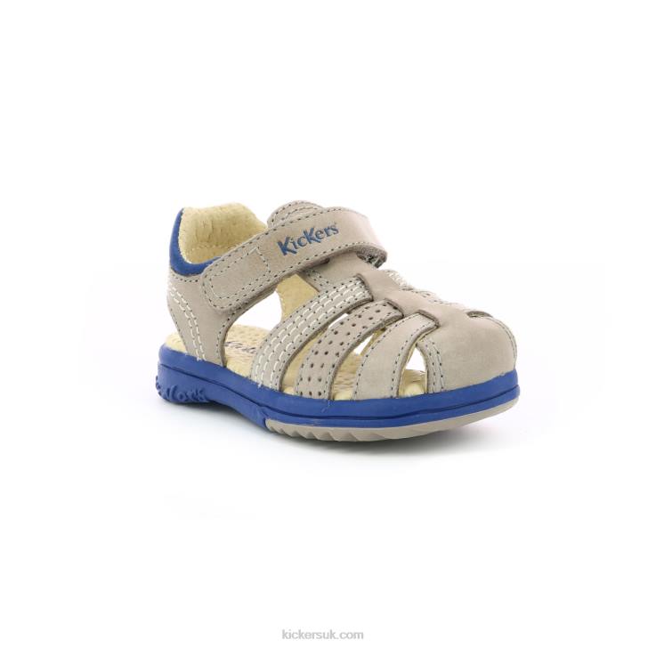 Platinium Grey Blue Kickers ZDBR707 Kids