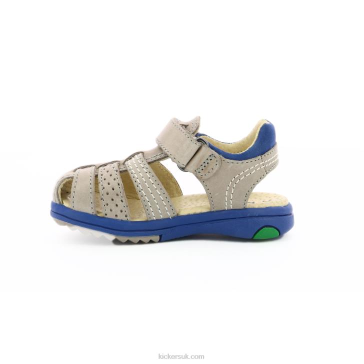 Platinium Grey Blue Kickers ZDBR707 Kids