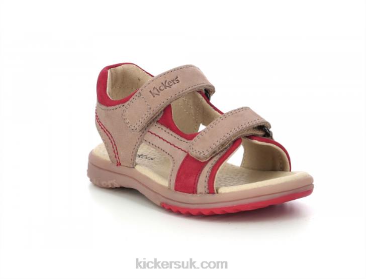 Platino Beige Orange Kickers ZDBR405 Kids