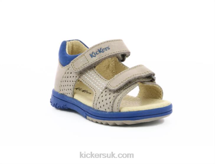 Plazabi Grey Blue Kickers ZDBR390 Kids