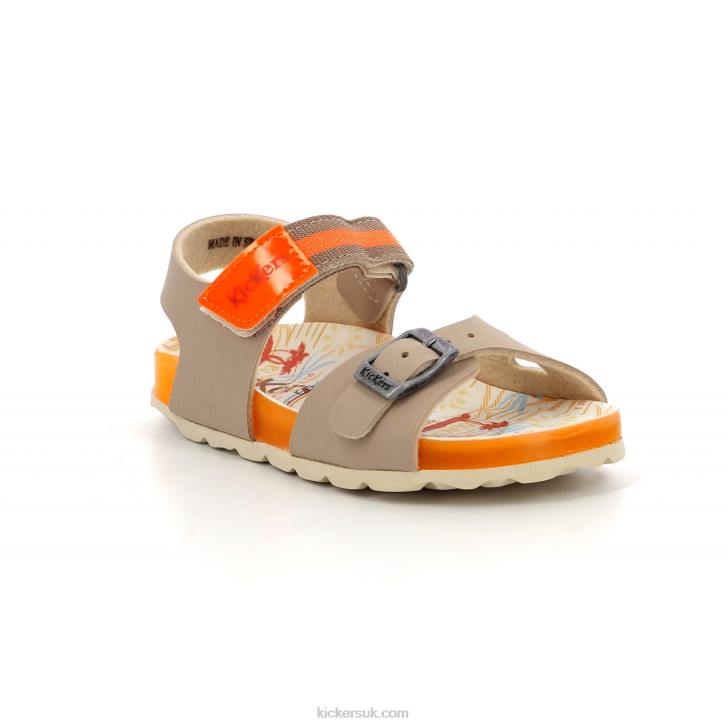 Sostreet Beige Orange Surf Kickers ZDBR572 Kids