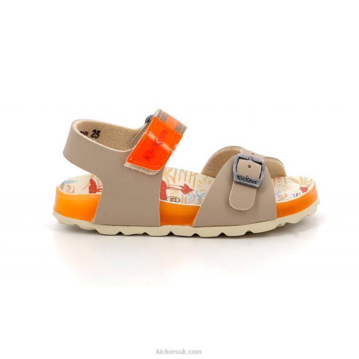 Sostreet Beige Orange Surf Kickers ZDBR572 Kids