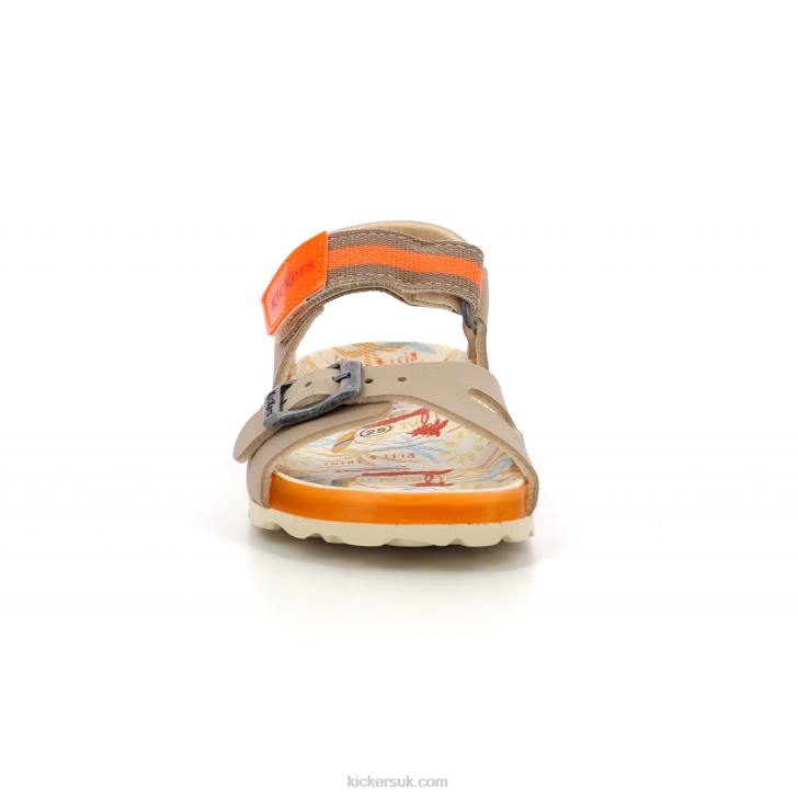 Sostreet Beige Orange Surf Kickers ZDBR572 Kids
