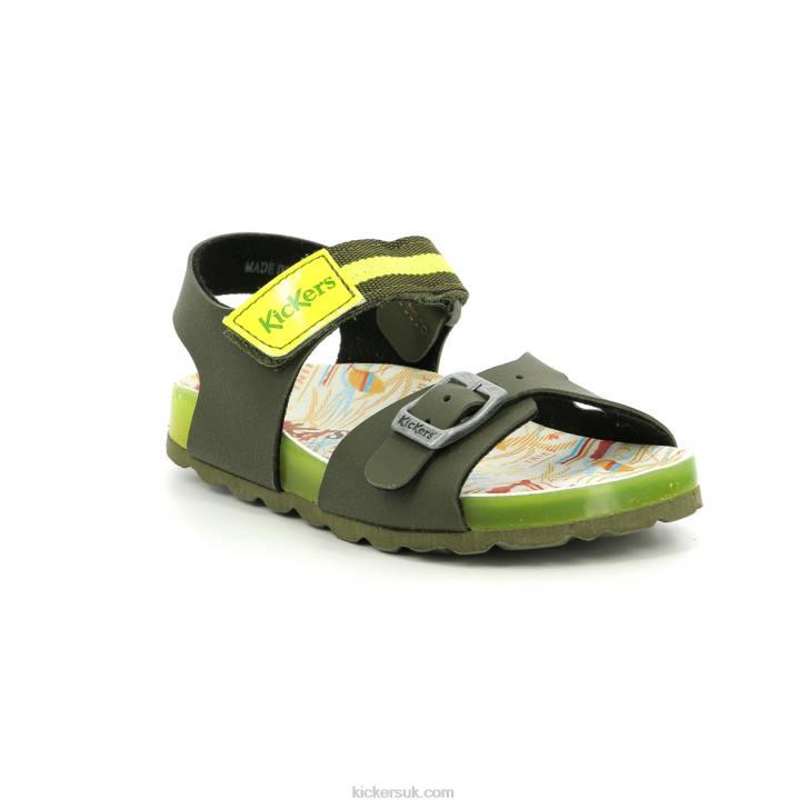 Sostreet Khaki Yellow Surf Kickers ZDBR573 Kids