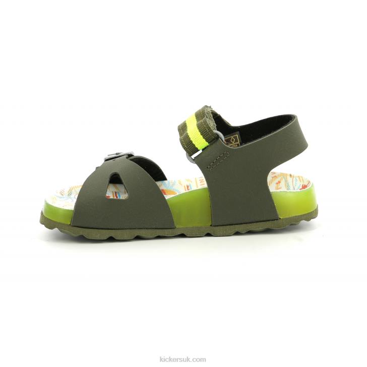 Sostreet Khaki Yellow Surf Kickers ZDBR573 Kids