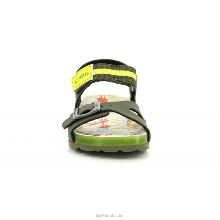 Sostreet Khaki Yellow Surf Kickers ZDBR573 Kids