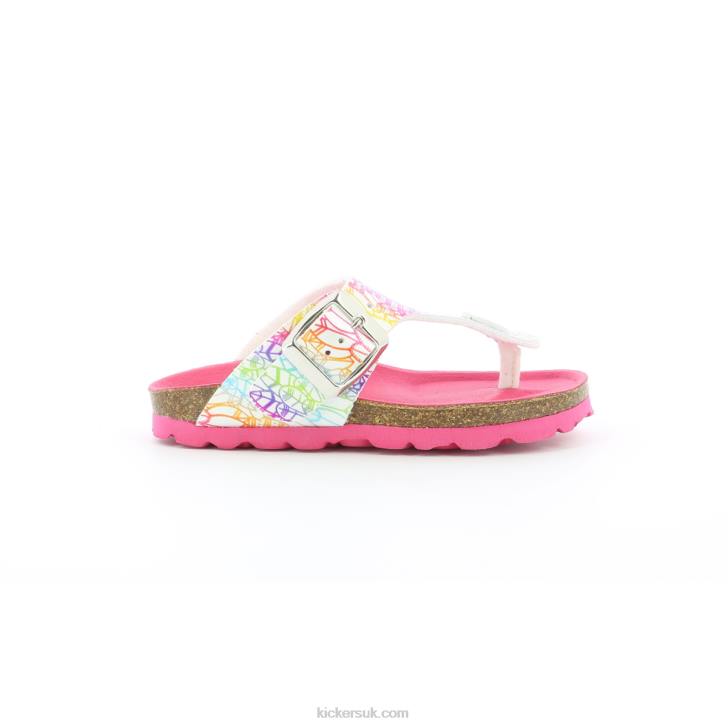 Summeriza White Multico Ethnic Kickers ZDBR470 Kids