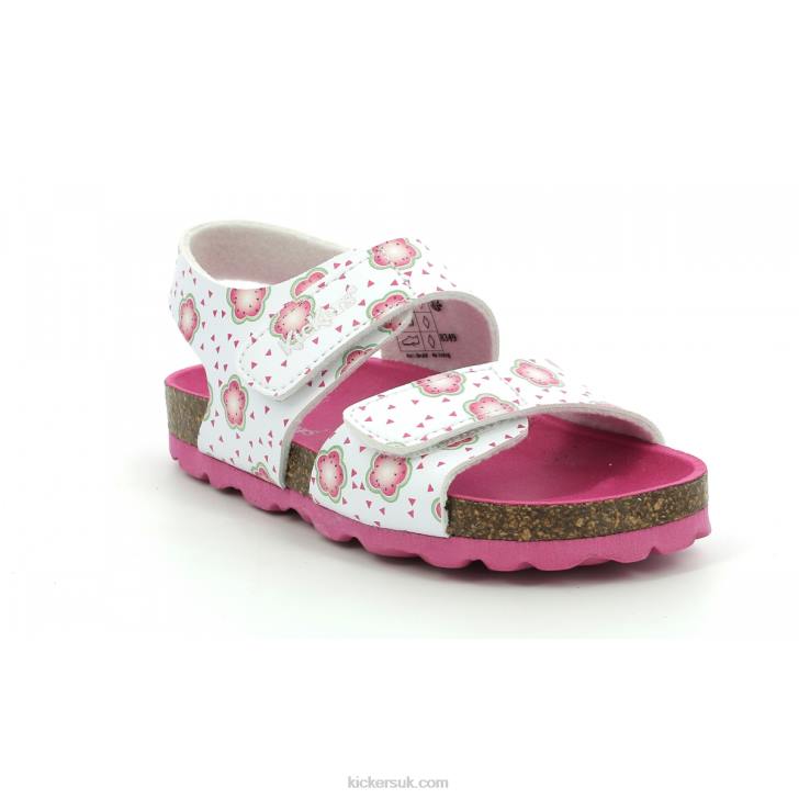 Summerkro Off White Flower Kickers ZDBR563 Kids