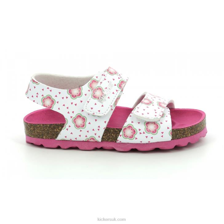 Summerkro Off White Flower Kickers ZDBR563 Kids