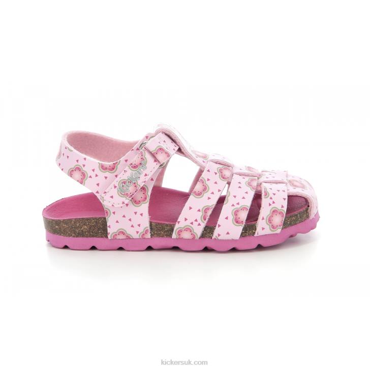 Summertan Light Pink Flower Kickers ZDBR397 Kids