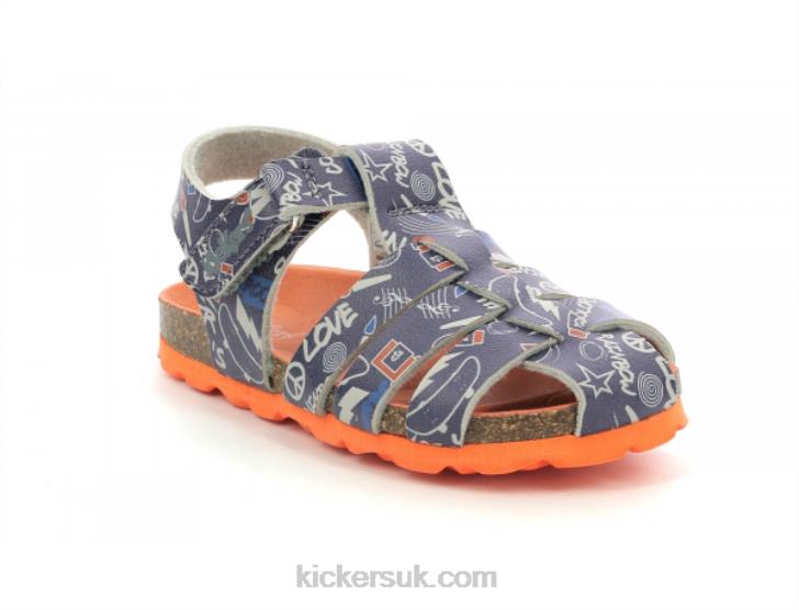 Summertan Navy Street Kickers ZDBR395 Kids