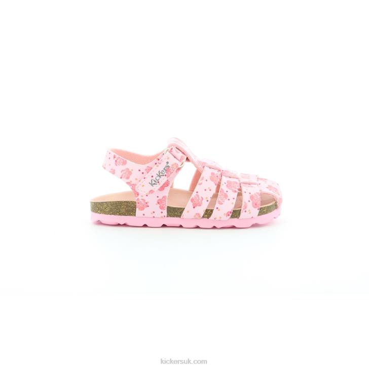 Summertan Pink Flower Kickers ZDBR750 Kids
