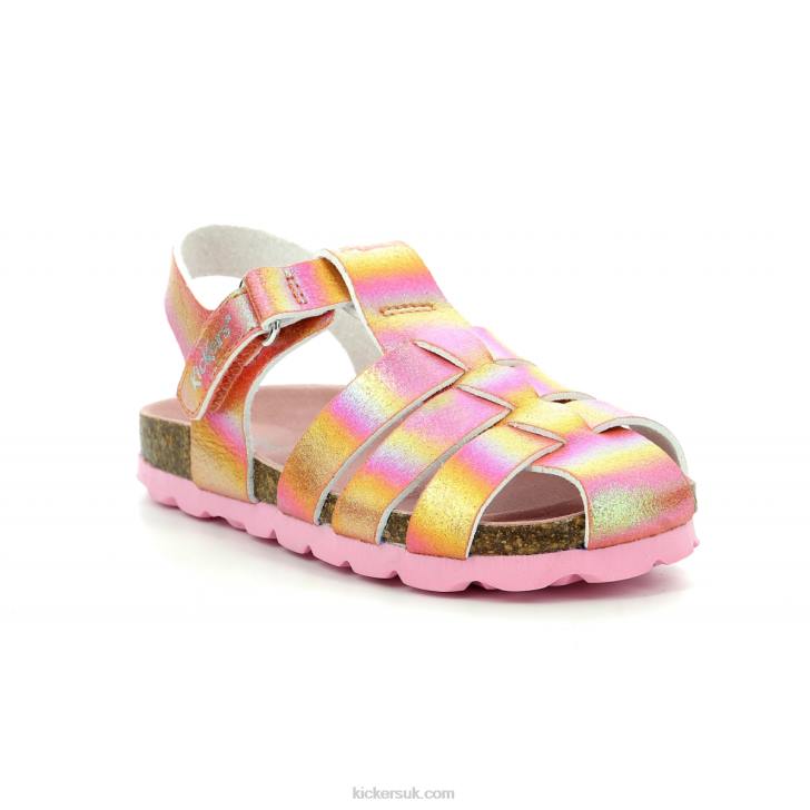 Summertan Pink Rainbow Kickers ZDBR644 Kids