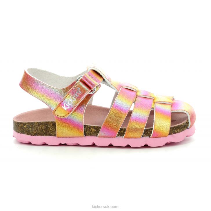 Summertan Pink Rainbow Kickers ZDBR644 Kids