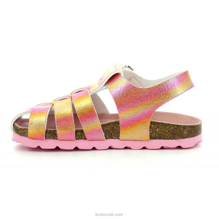 Summertan Pink Rainbow Kickers ZDBR644 Kids