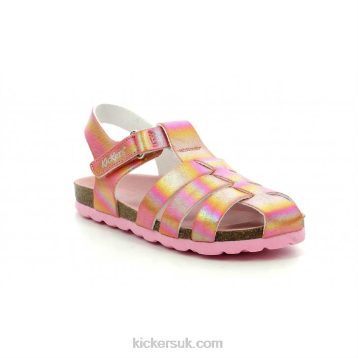Summertan Pink Rainbow Kickers ZDBR686 Kids