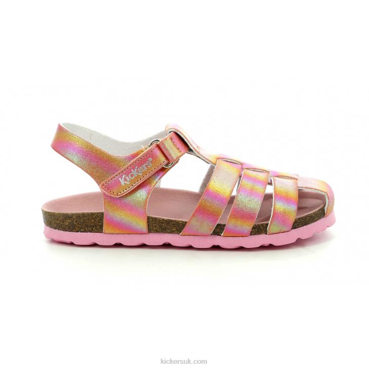 Summertan Pink Rainbow Kickers ZDBR686 Kids