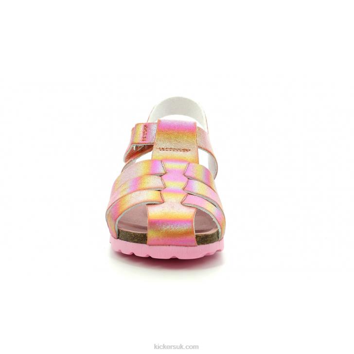 Summertan Pink Rainbow Kickers ZDBR686 Kids