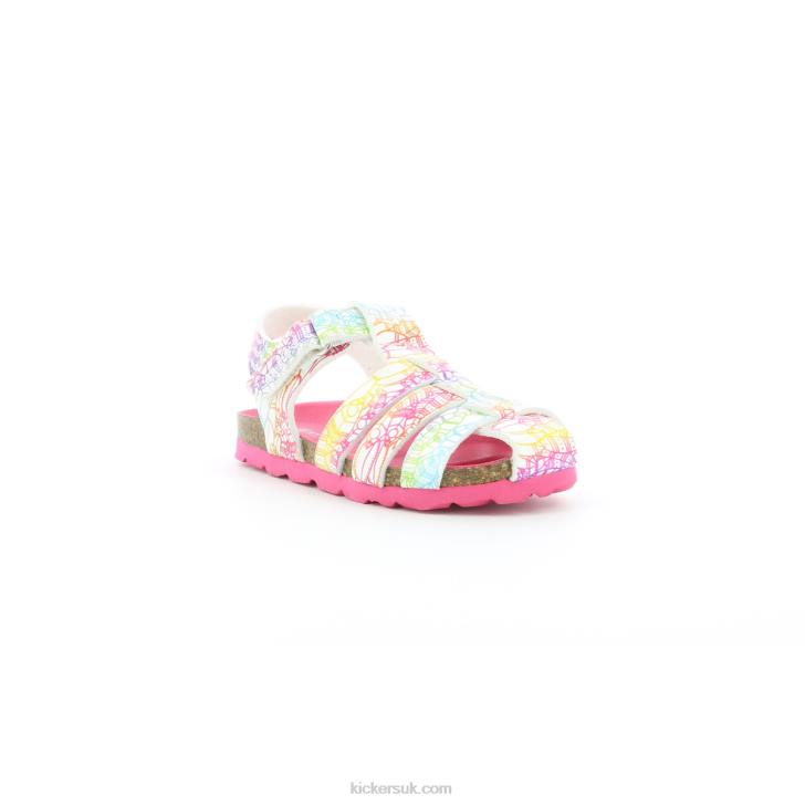 Summertan White Multico Ethnic Kickers ZDBR406 Kids