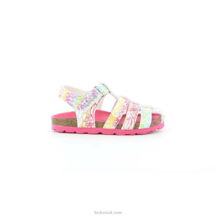 Summertan White Multico Ethnic Kickers ZDBR406 Kids