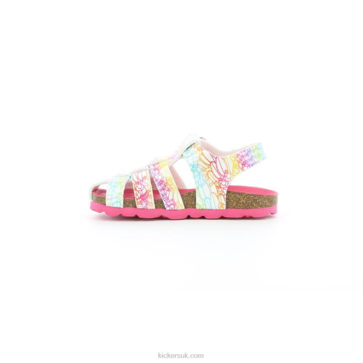Summertan White Multico Ethnic Kickers ZDBR406 Kids