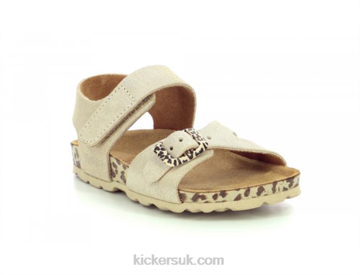 Sunkro Beige Leopard Kickers ZDBR680 Kids