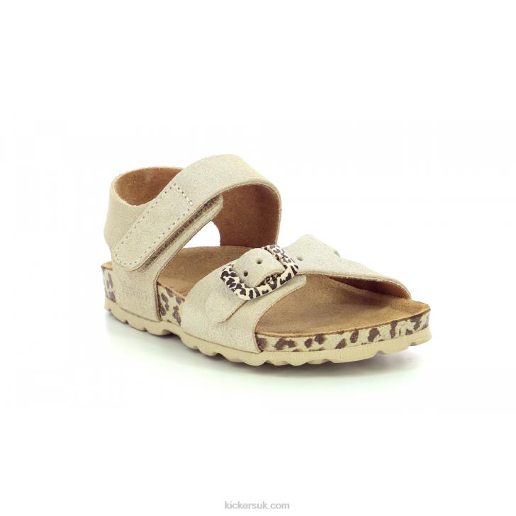 Sunkro Beige Leopard Kickers ZDBR680 Kids
