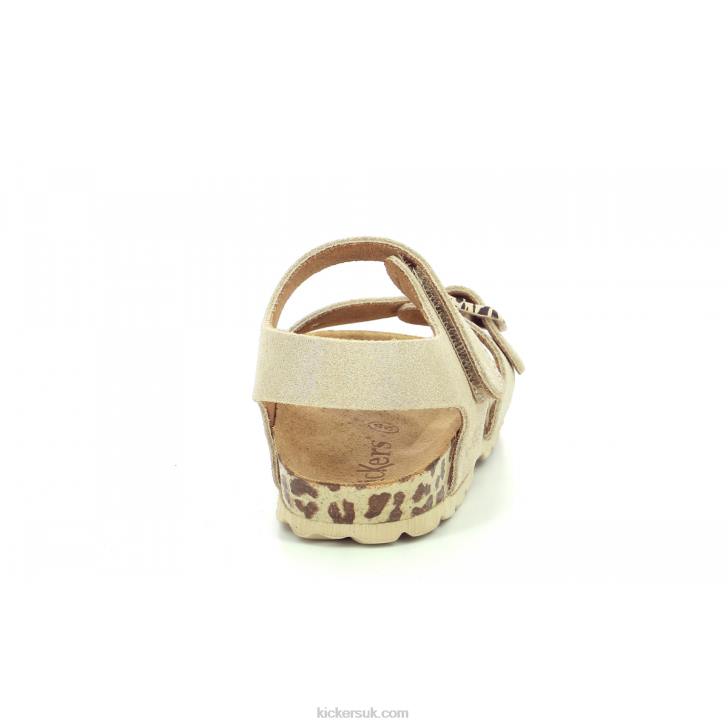 Sunkro Beige Leopard Kickers ZDBR680 Kids