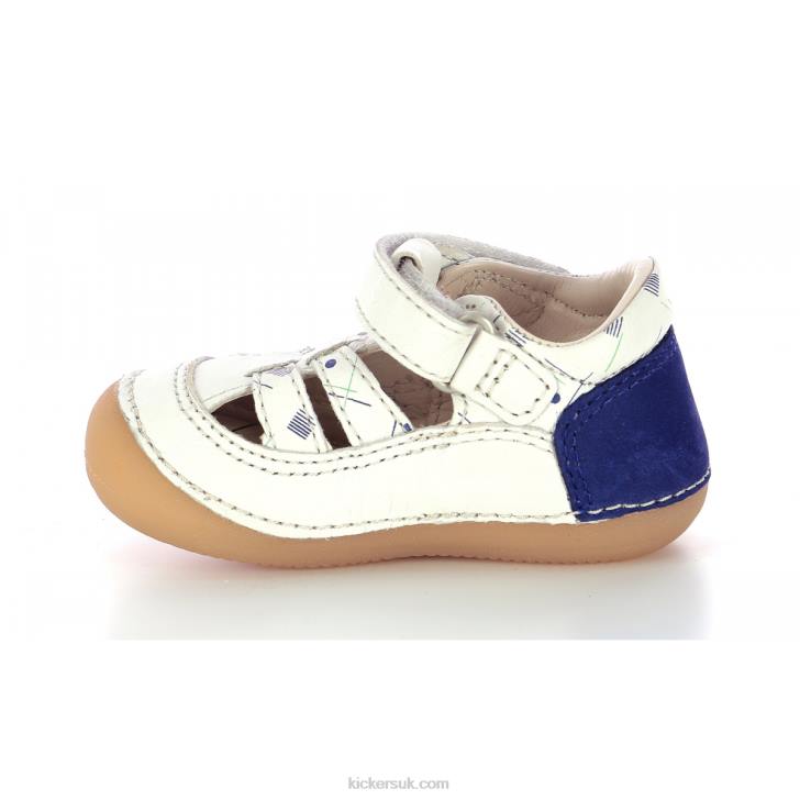 Sushy Off White Blue Marina Kickers ZDBR580 Kids