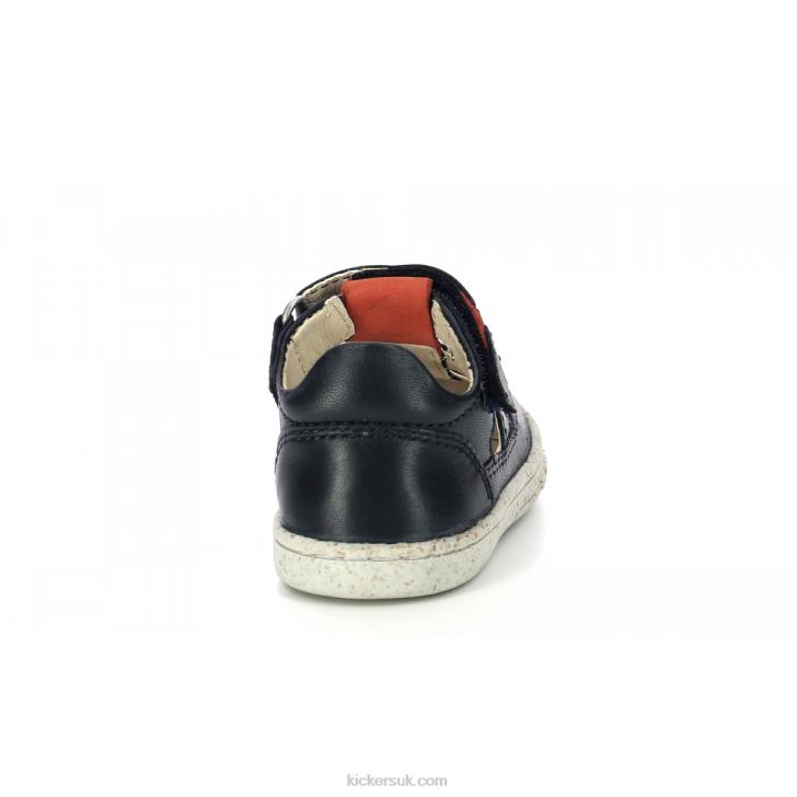 Tractus Navy Orange Kickers ZDBR459 Kids