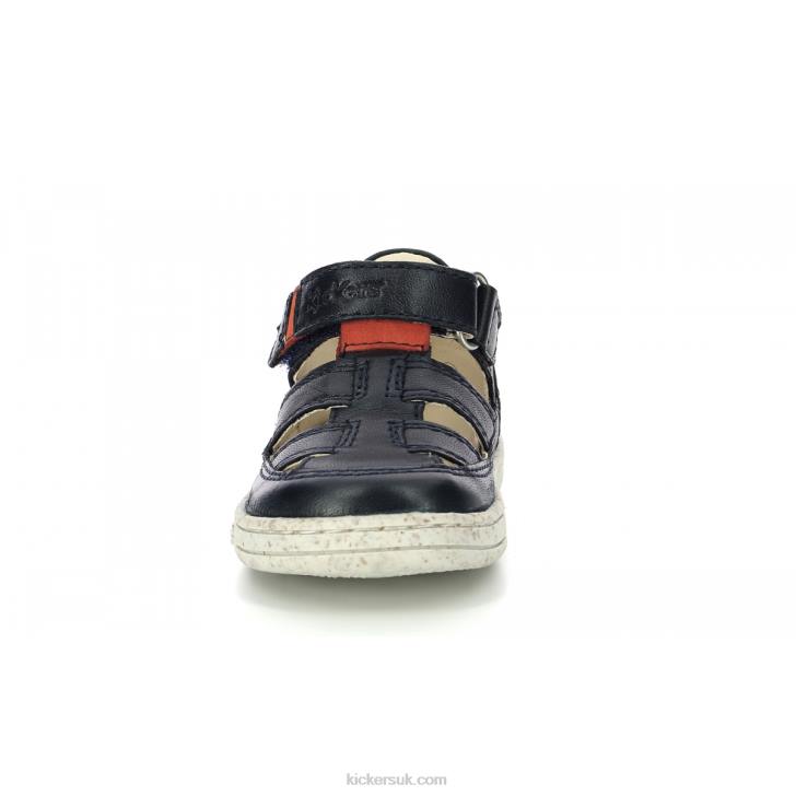 Tractus Navy Orange Kickers ZDBR459 Kids