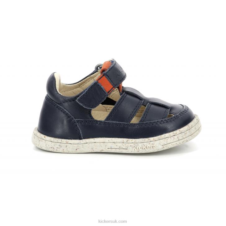 Tractus Navy Orange Kickers ZDBR537 Kids
