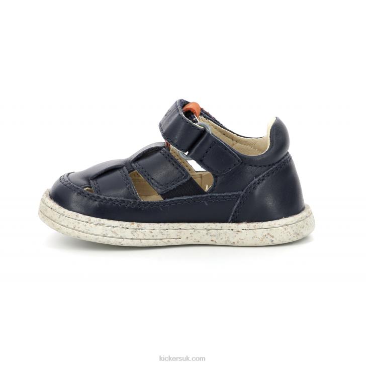 Tractus Navy Orange Kickers ZDBR537 Kids