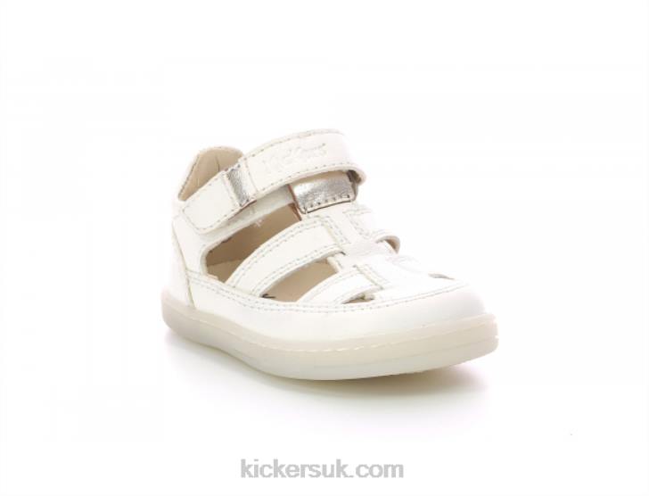 Tractus White Metallized Kickers ZDBR626 Kids