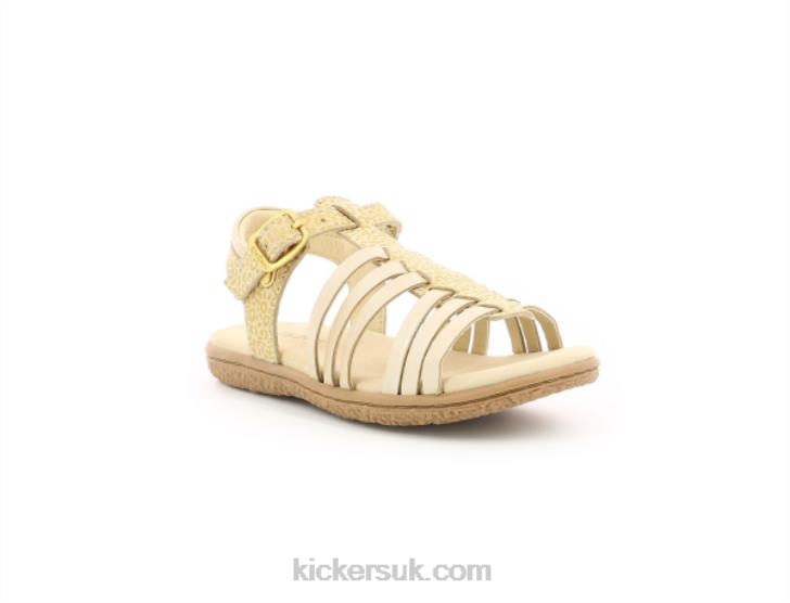 Verybest Beige Gold Leopard Kickers ZDBR736 Kids