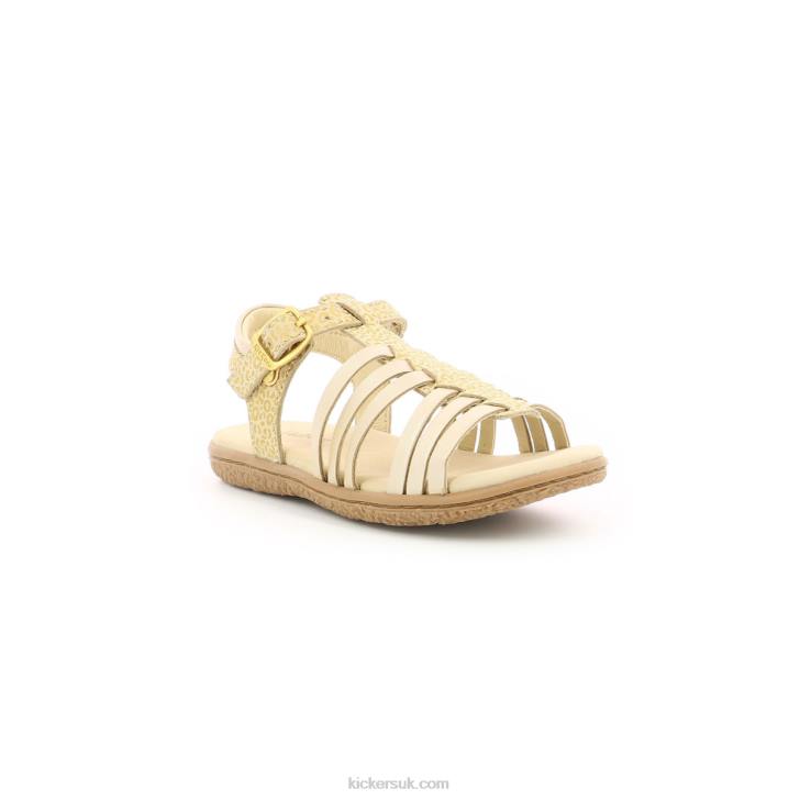 Verybest Beige Gold Leopard Kickers ZDBR736 Kids