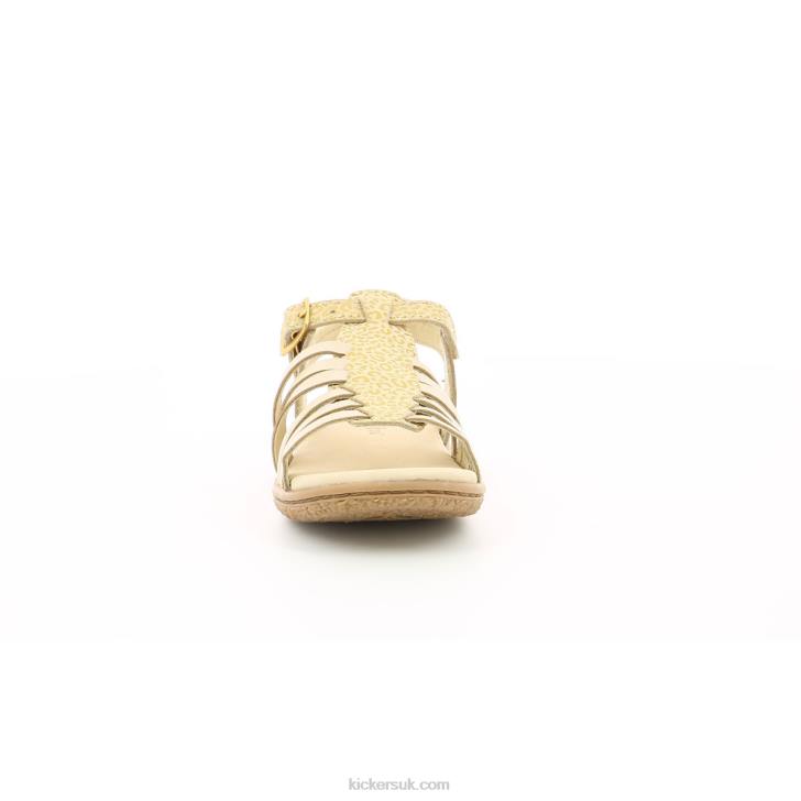 Verybest Beige Gold Leopard Kickers ZDBR736 Kids