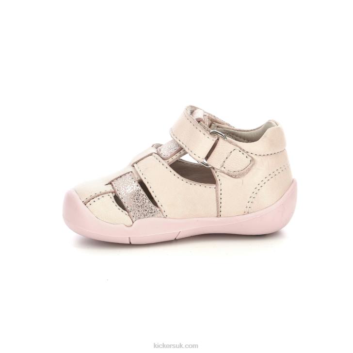 Wasabou Light Pink Metallized Kickers ZDBR457 Kids