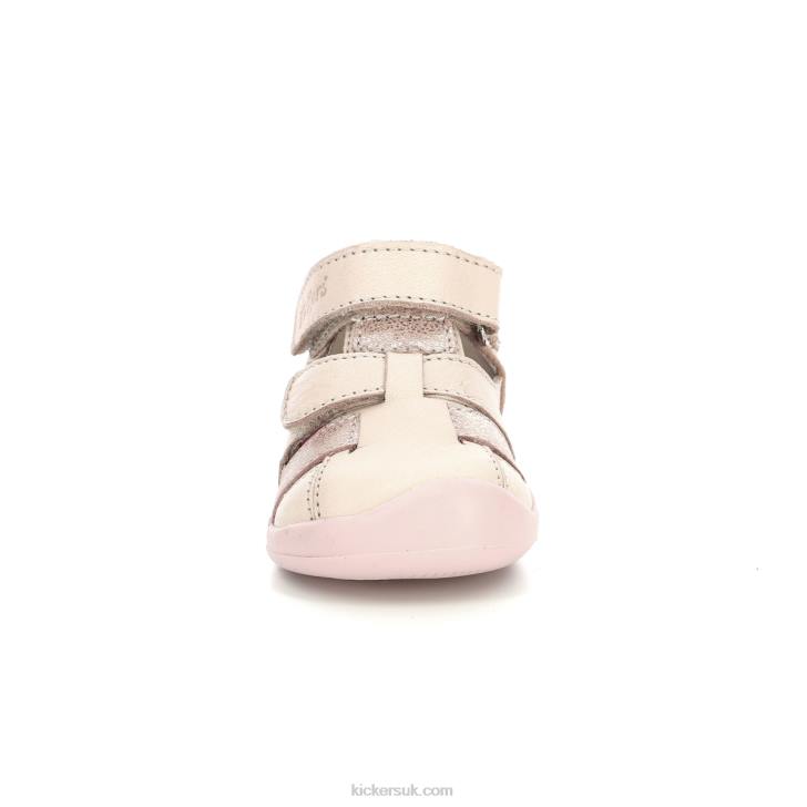 Wasabou Light Pink Metallized Kickers ZDBR457 Kids